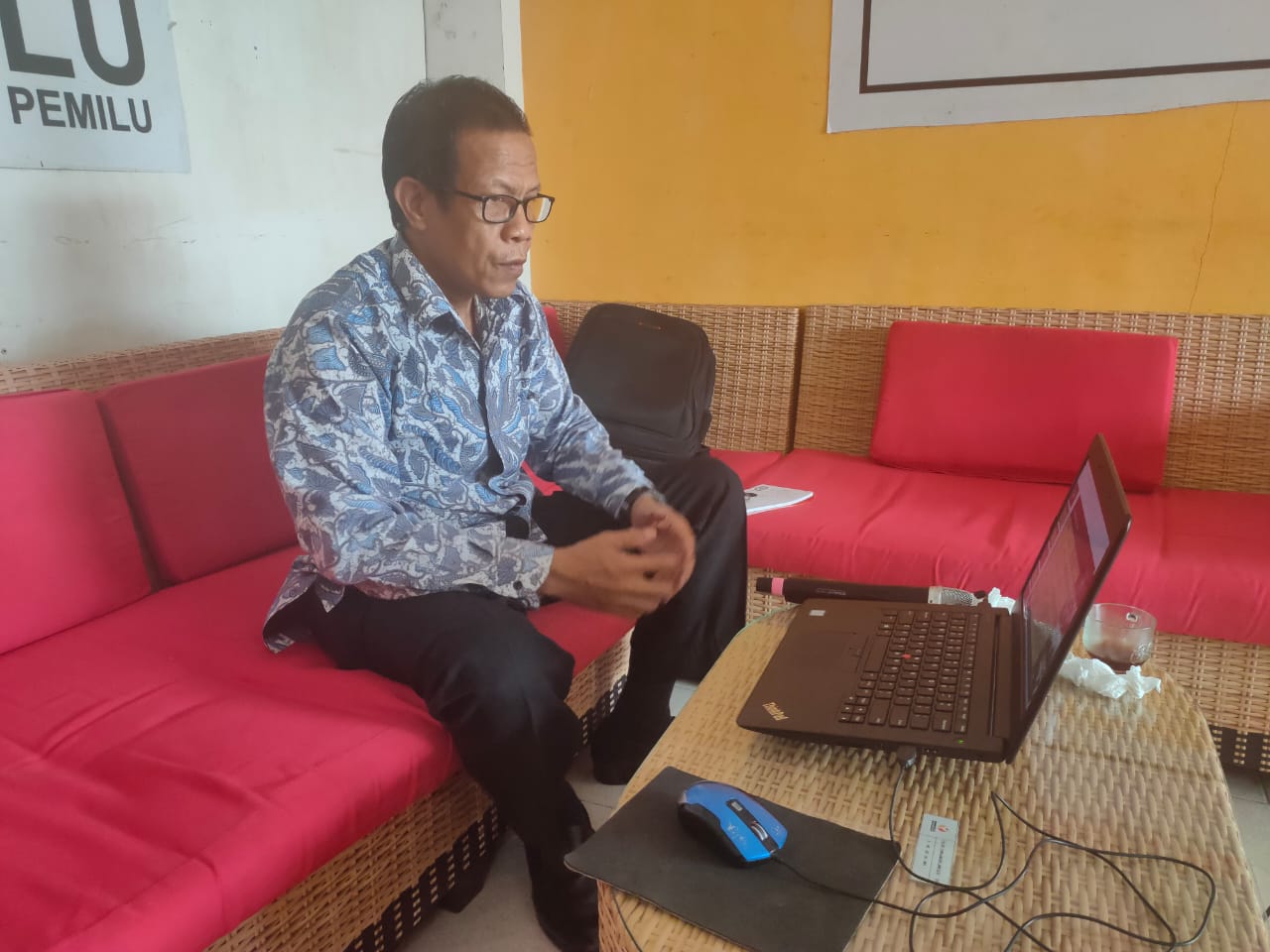 PERBAWASLU Nomor 2 Tahun 2020 , Bawaslu Sambas Ikuti Rakernis Sosialisasi Tata Cara Penyelesaian Sengketa