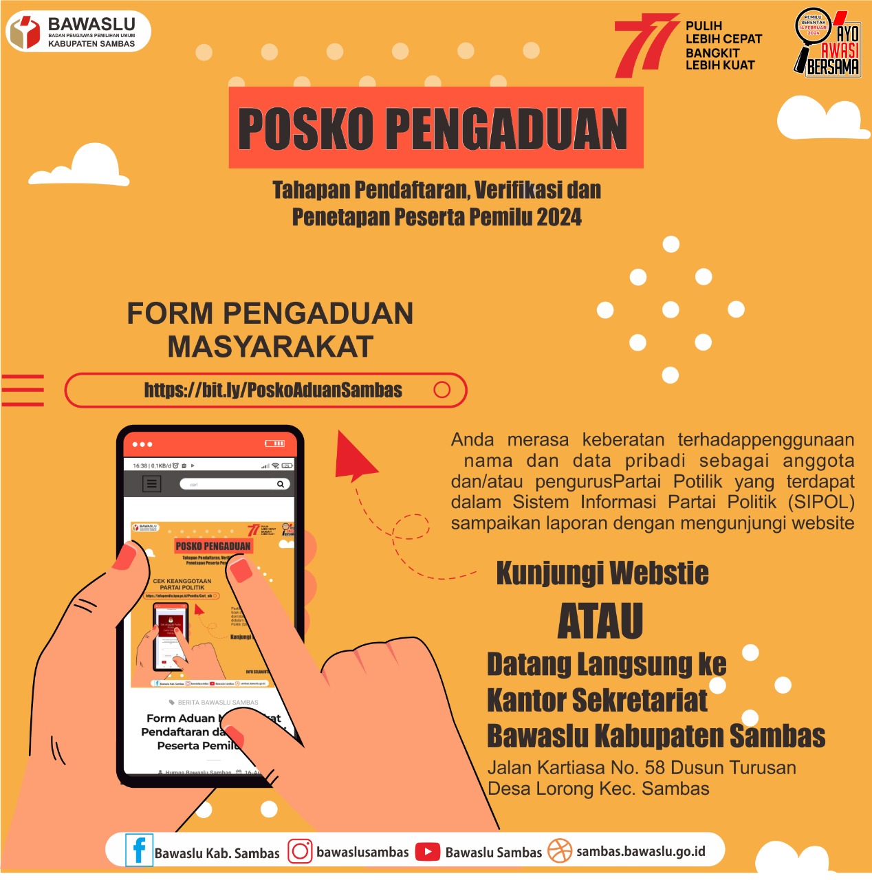 Ikhlas Ajak Masyarakat Cek Identitas Pribadi