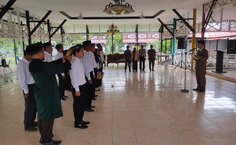 Panwalucam Se-Kabupaten Sambas Lantik dan Bimtek Panwaslu Kelurahan/Desa