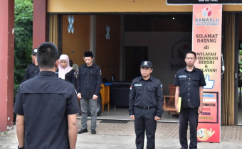Peringatan Hari Kesaktian Pancasila Tahun 2019 , Bawaslu Sambas Upacara di Kantor Bawaslu Sambas